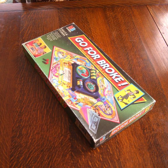 Go for Broke Board Game MB Games Vintage 1993 Family Kid's Stock Market Losing $ - Picture 11 of 16
